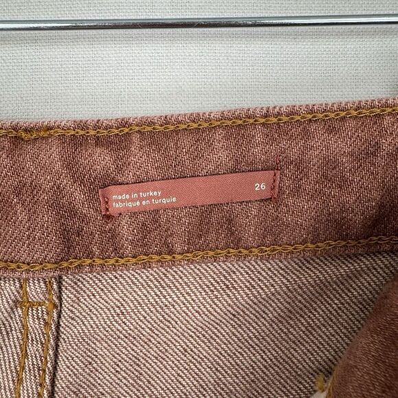 Pilcro Anthropologie Jeans Womens 26 Brown Straight Ankle‎ Ripped Denim NWT - Picture 11 of 16